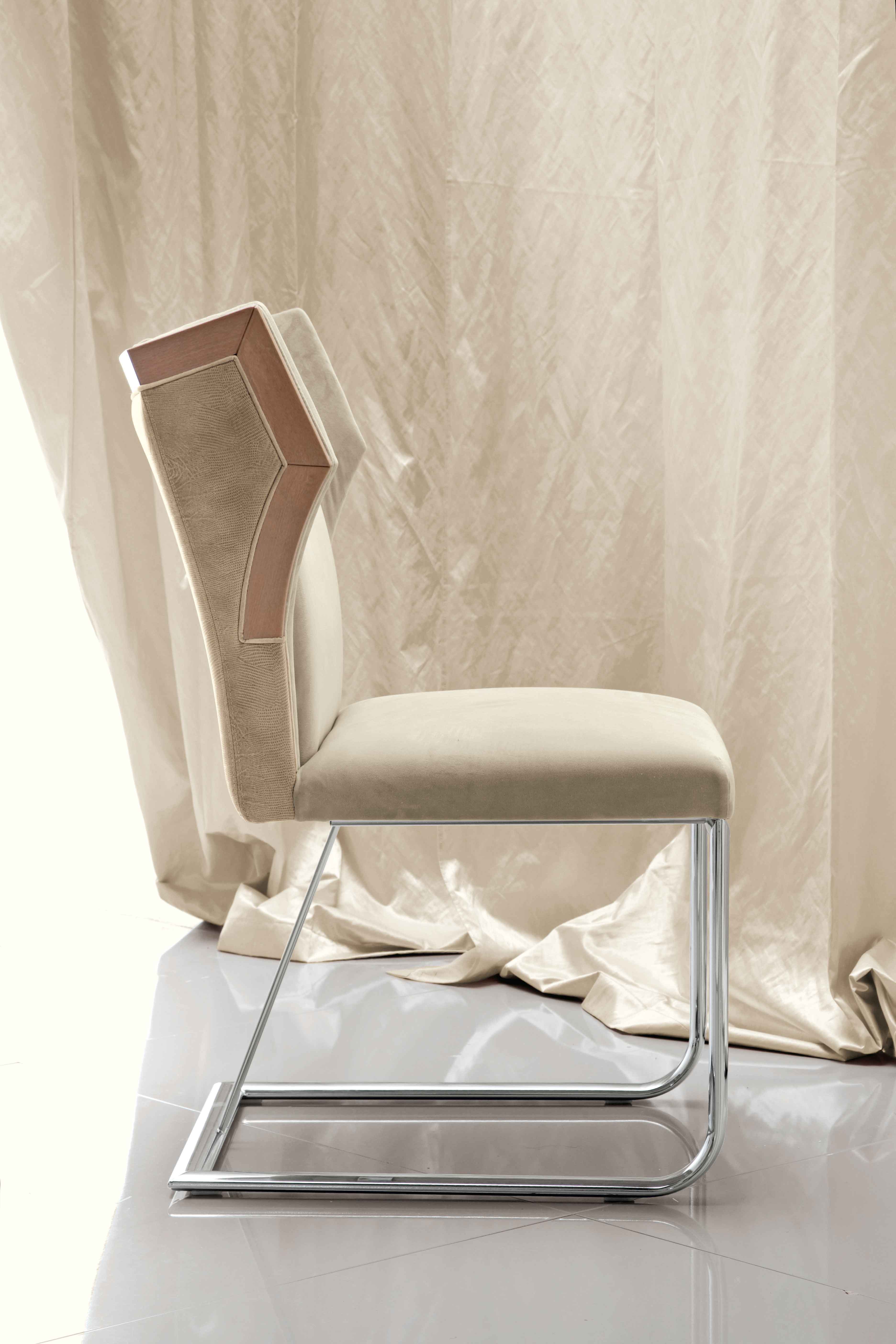 Side Chair with chrome base