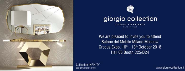 Новая коллекция 2018 года Infinity покорит Россию на Salone del Mobile.Milano Moscow