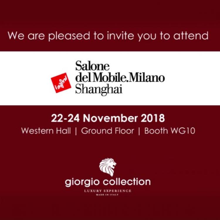 Giorgio Collection возвращается на Salone del Mobile.Milano Shanghai